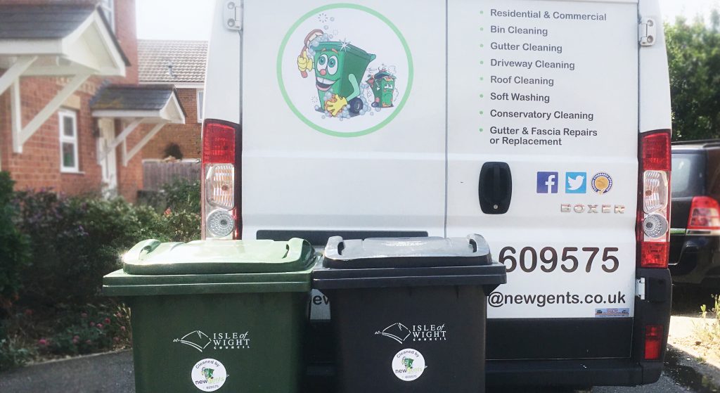 Wheelie Bin Cleaning Newgents Isle of Wight Bins, Gutter Cleaning